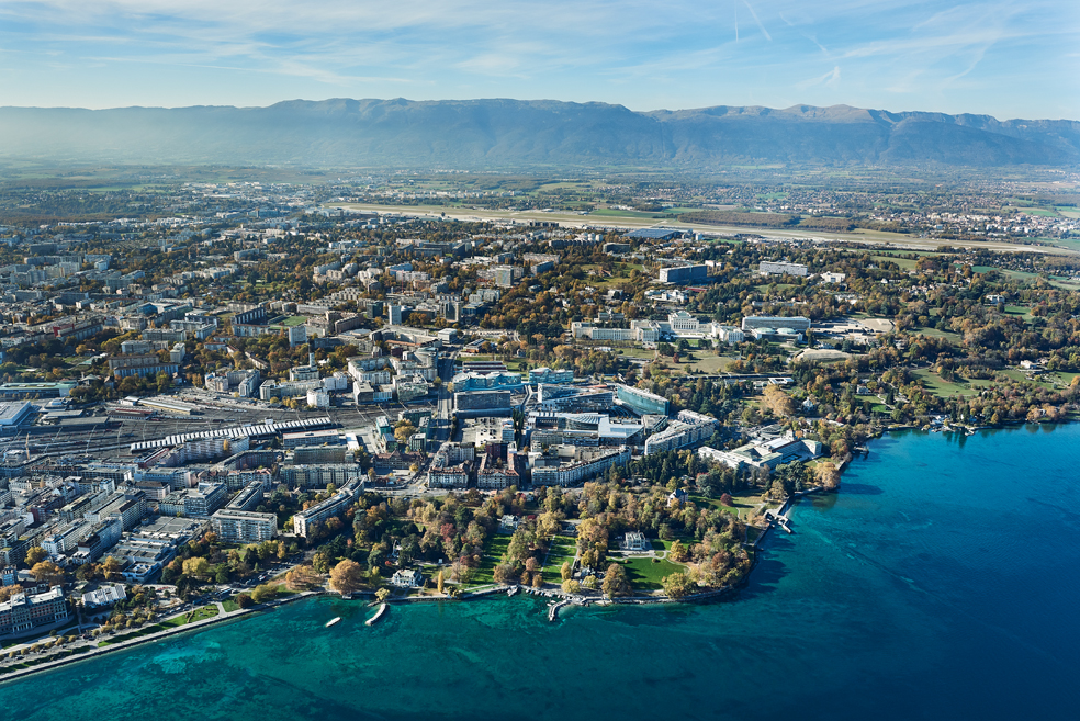 Aerial view of International Geneva