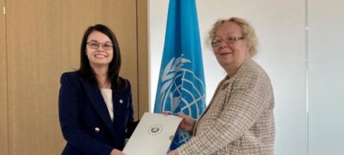 Rina Yessenia Lozano Gallegos, the new Permanent Representative of El Salvador to the United Nations Office at Geneva