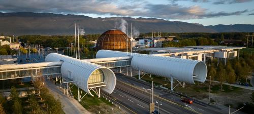 Arial view of CERN's Science Gateway