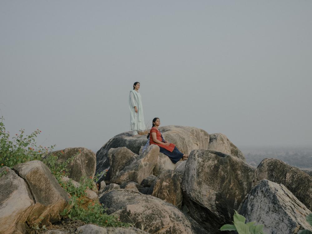 The photojournalist Nana Heitmann followed, 16-year-old, Divya Chaudhry’s quest to study for a career in science encouraged by youth empowerment groups, and the support of her parents. Here, Divya poses with her sister Saniya next to their village, Turki, Madhya Pradesh, India in November 2022