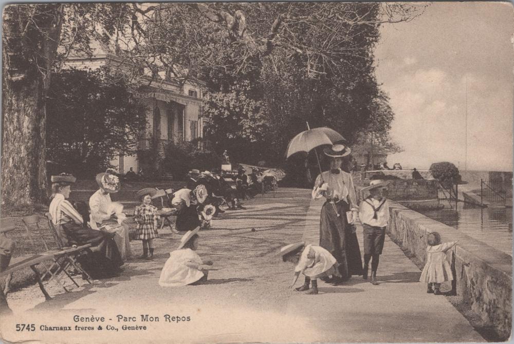 Promenade at Parc Mon Repos , Geneva in 1907