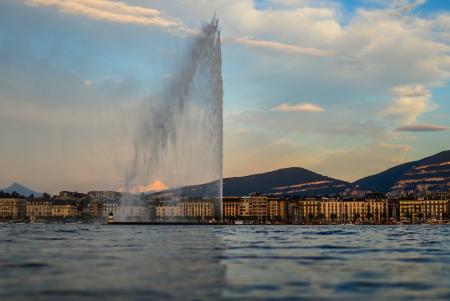 Le jet d'eau à Genève. Photo Pixabay.